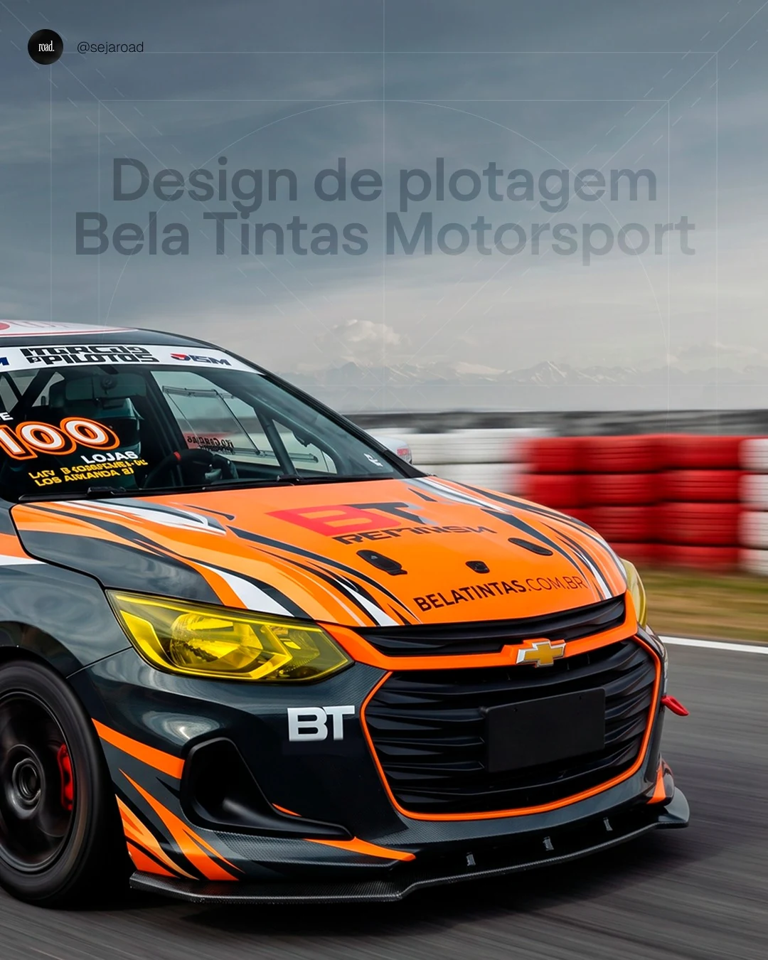 Design de plotagem Bela Tintas Motorsport